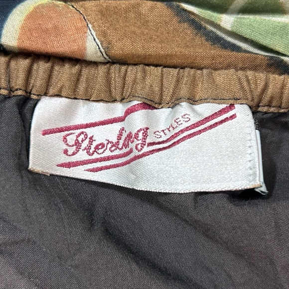 Vintage Sterling Styles Asymmetrical Abstract Adjustable Length Midi Skirt SZ L - Picture 16 of 16